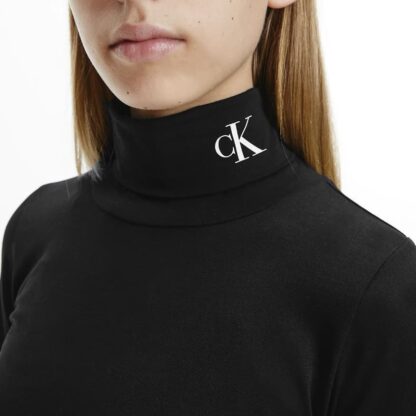 Naiste Calvin Klein kõrge kaelusega pluus (must), XS-S - Image 5