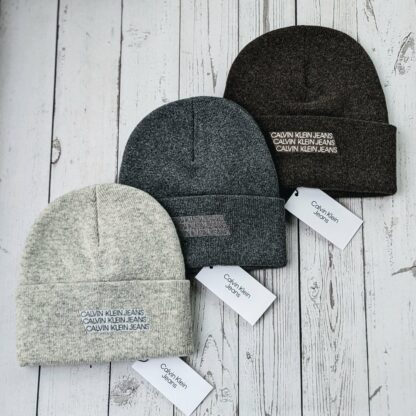 Uniseks villane Calvin Klein müts (hall, beez, pruun)