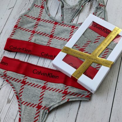 Calvin Klein kahene komplekt kinkekarbis (rinnahoidja + stringid) - Image 3