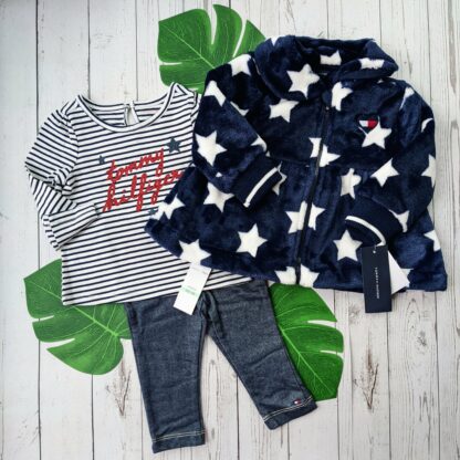 Uus Tommy Hilfiger kolmene komplekt mantel + retuusid + pluus