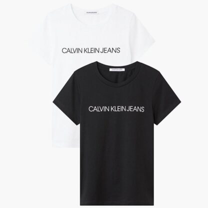 Naiste Calvin Klein komplekt. Pakis 2 t-särki (valge + must) - Image 3