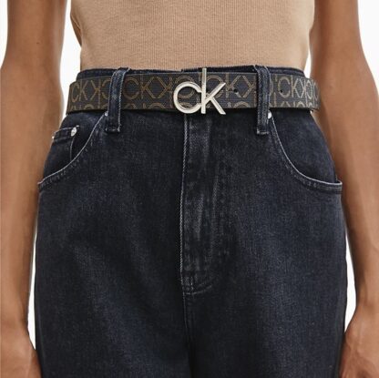 Calvin Klein kahepoolne vöö (tumepruun + karamell) - Image 2