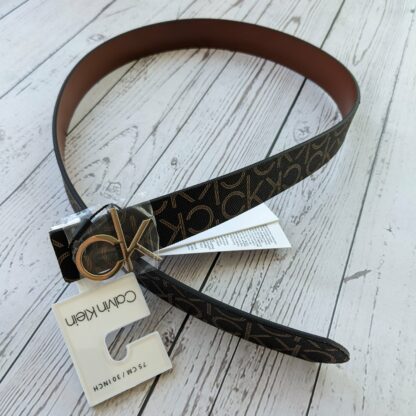 Calvin Klein kahepoolne vöö (tumepruun + karamell) - Image 5