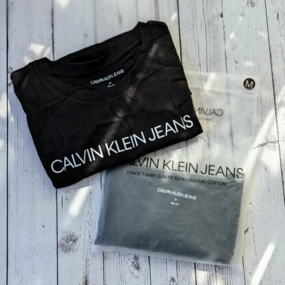 Naiste Calvin Klein komplekt. Pakis 2 t-särki (must + must) - Image 4