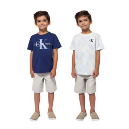 Poiste Calvin Klein kolmene komplekt 2 t-särki + lühikesed püksid - Image 2