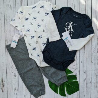 Kolmene komplekt Calvin Klein bodid (2tk) + püksid