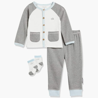 Laste Calvin Klein komplekt dressipüksid + kardigan, 2tk - Image 5