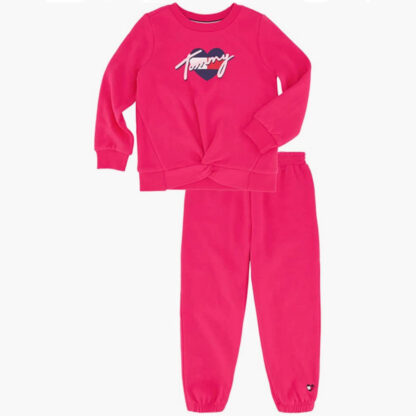 Laste Tommy Hilfiger komplekt dressipüksid + dressipluus (fliisvooder) - Image 5