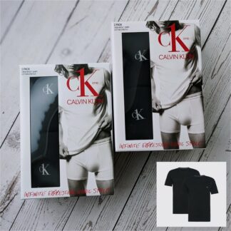 Meeste Calvin Klein komplekt. Pakis 2 t-särki (must+must)