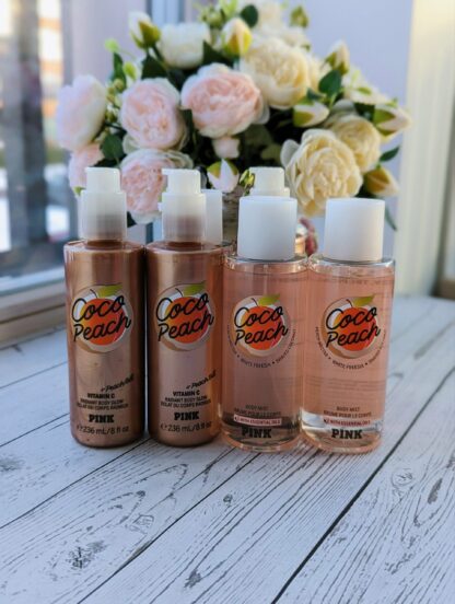 Victoria’s Secret PINK Kookose Virsiku komplekt (Kehasprei 250ml + Sära andev kehaõli 236ml) - Image 12