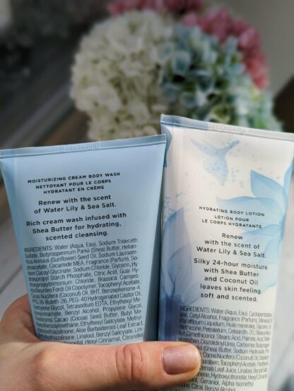 Victoria’s Secret Water Lily & Sea Salt  komplekt (Kehapesukreem + Kehalosjoon) - Image 2