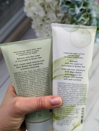Victoria’s Secret Cucumber & Green Tea komplekt (Kehapesukreem + Kehalosjoon) - Image 2