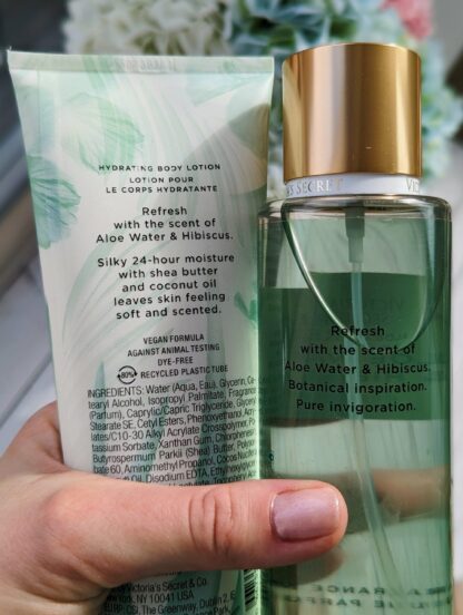 Victoria’s Secret Aloe Water & Hibiscus komplekt (Kehasprei + Kehalosjoon) - Image 2