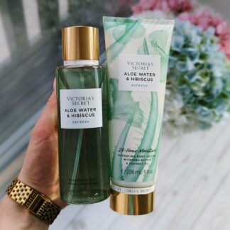 Victoria’s Secret Aloe Water & Hibiscus komplekt (Kehasprei + Kehalosjoon)
