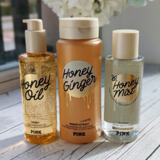 Victoria’s Secret PINK Mee ja Ingveri Komplekt (Kehasprei + Dušigeel + Kehaõli) Honey Ginger