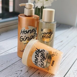 Victoria’s Secret PINK Mee ja Ingveri Komplekt (Kehasprei + Kehalosjoon + Kehakoorija) Honey Ginger