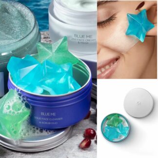 Näokomplekt KIKO Milano Blue Me Solid Face Cleanser & Scrub Duo