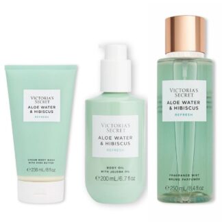 Victoria’s Secret Aloe Water & Hibiscus komplekt (Kehapesukreem + Kehaõli + Kehasprei)