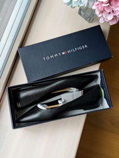 Leather Pointed Toe Ballerinas - Image 4