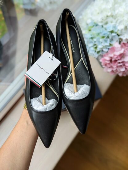 Leather Pointed Toe Ballerinas - Image 2