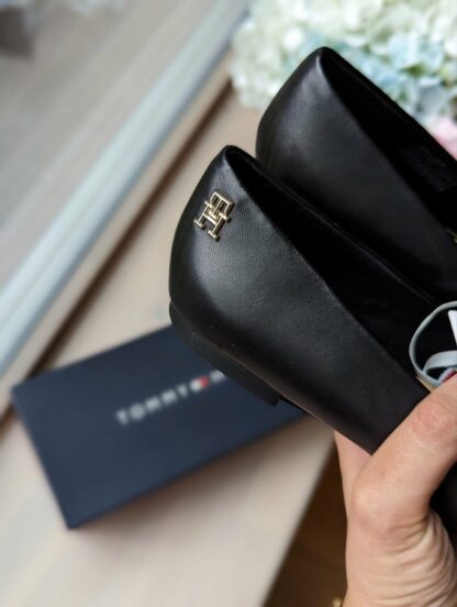 Leather Pointed Toe Ballerinas - Image 3