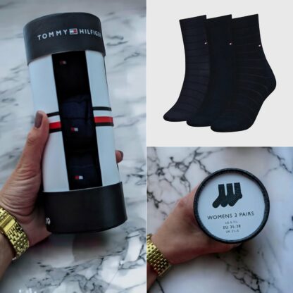 Naiste Tommy Hilfiger sokid kinkekarbis. Pakis 3 paari