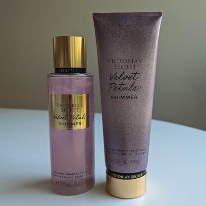 Victoria’s Secret Velvet Petals Shimmer Komplekt (Kehasprei + Kehalosjoon)