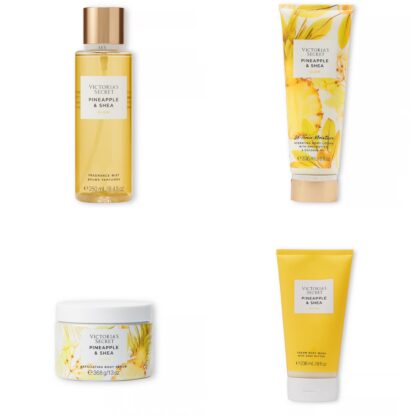 Victoria’s Secret Natural Beauty Pineapple & Shea Komplekt (Kehasprei + Kehalosjoon + Kehakoorija + Kehapesukreem) - Image 3