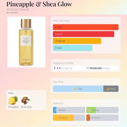Victoria’s Secret niisutav kehalosjoon shea- ja kookosevõiga (236ml) Pineapple & Shea - Image 3