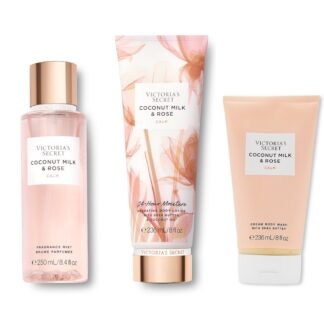 Victoria’s Secret Coconut Milk & Rose Set (Body Wash + Mist + Lotion)