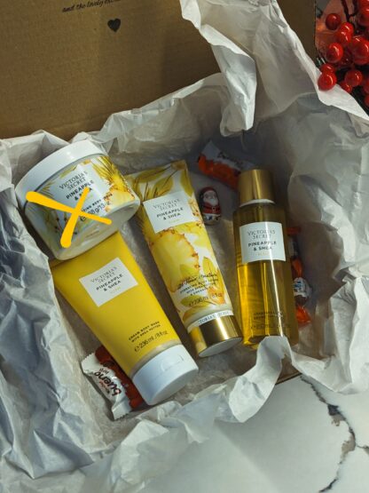 Victoria’s Secret Pineapple & Shea Komplekt (Kehasprei + Kehalosjoon + Kehapesukreem) - Image 11