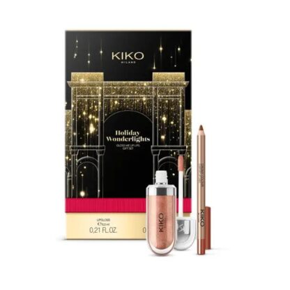 KIKO Milano Kinkekomplekt Holiday Wonderlights Gloss Me Up Lips Gift Set (02 Stylish Hazelnut) - Image 4