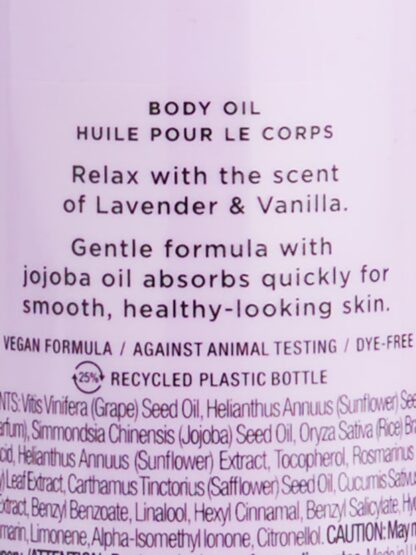Victoria’s Secret Lavender & Vanilla Natural Beauty Body Oil - Image 3