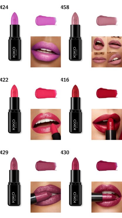 KIKO Milano Smart Fusion Lipstick - Niisutav ja toitev Huulepulk - Image 27