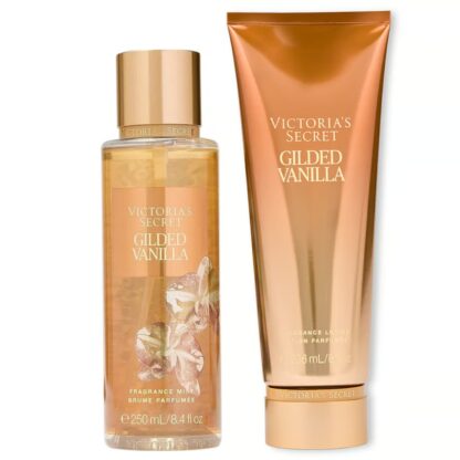 Victoria’s Secret Gilded Vanilla Set Mist & Fragrance Lotion - Precious Metals