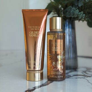 Victoria’s Secret Gilded Vanilla Set Mist & Fragrance Lotion - Precious Metals