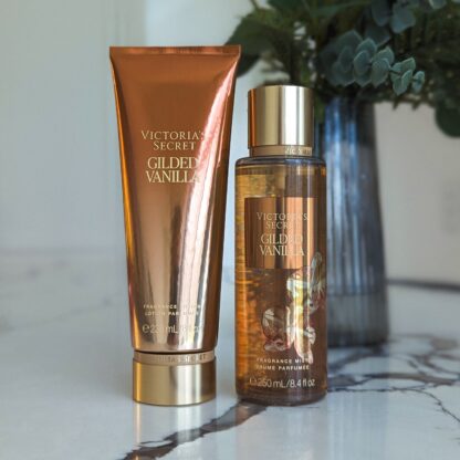 Victoria’s Secret Gilded Vanilla Set Mist & Fragrance Lotion - Precious Metals
