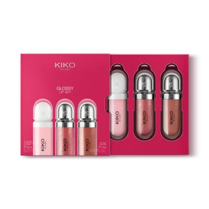 KIKO Milano Glossy Lip Set (2 3D Hydra Lipglosses + Lip Volume)
