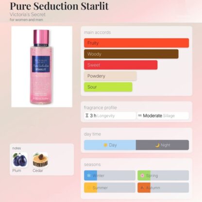 Victoria’s Secret Pure Seduction Starlit Body Mist - Image 2