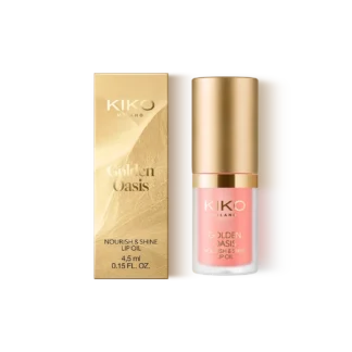 KIKO MILANO Golden Oasis Nourish & Shine Lip Oil (01 Crystal Glass)