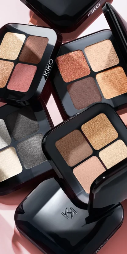 KIKO MILANO New Bright Quartet Eyeshadow Palette (01) - Image 4
