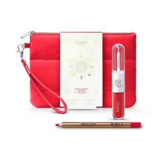 KIKO MILANO Snow-Kissed Holiday My Perfect Combo Lips Gift Set (03 Festive Fire)