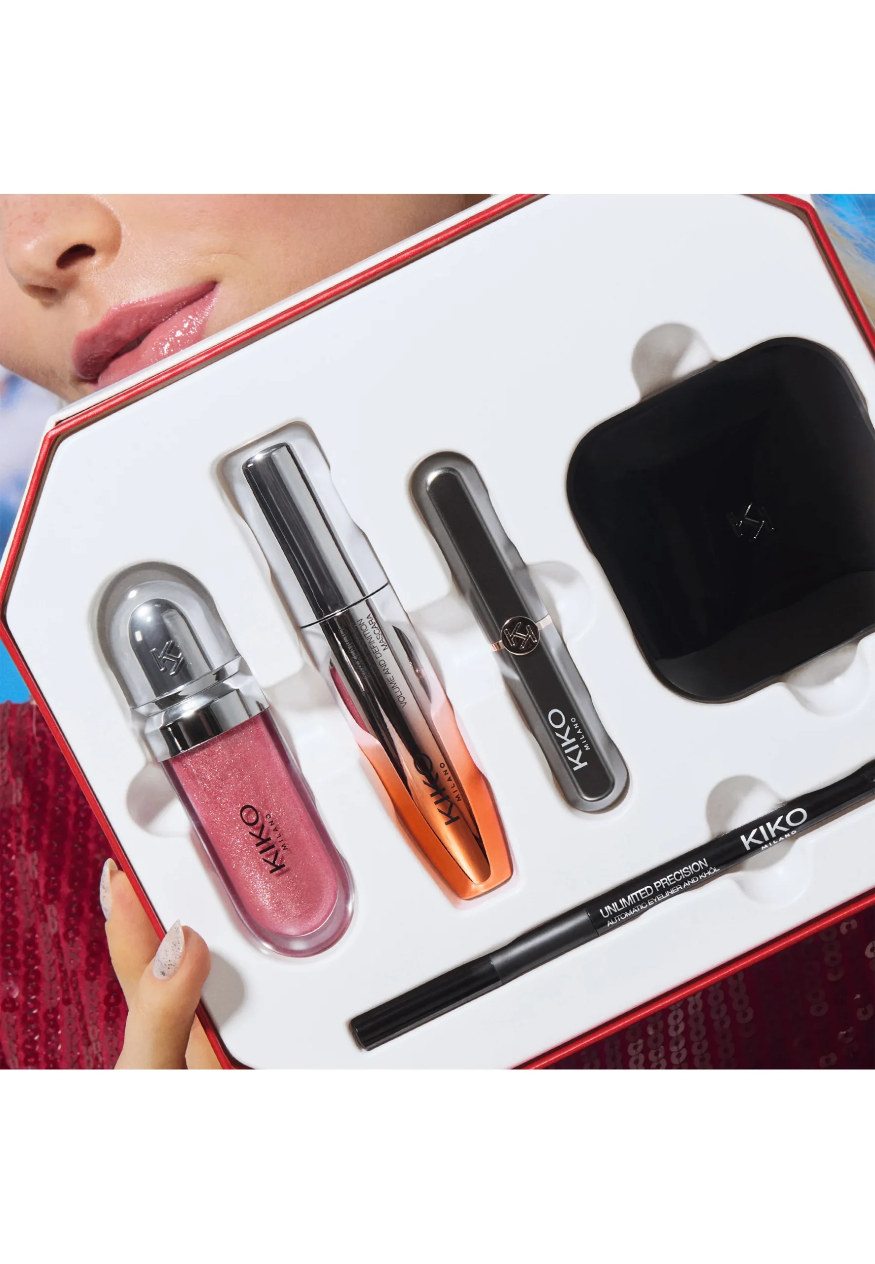 KIKO MILANO Snow-Kissed Holiday Timeless Look Makeup Gift Set - Image 4