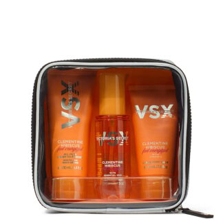 Victoria’s Secret 3-Piece Clementine Hibiscus Feel Energized Travel Set